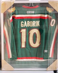 Rámovanie hokejového dresu Gáborik, darček na vianoce