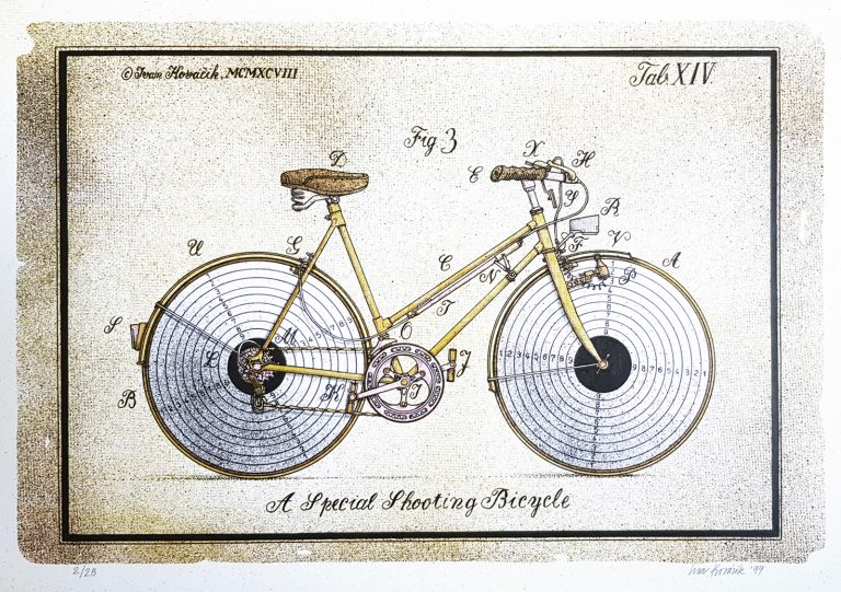 A Special Shooting Bicycle, Ivan Kováčik, rámovanie obrazov