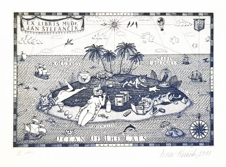 Ex Libris J.Štefančík, Ivan Kováčik, rámovanie obrazov