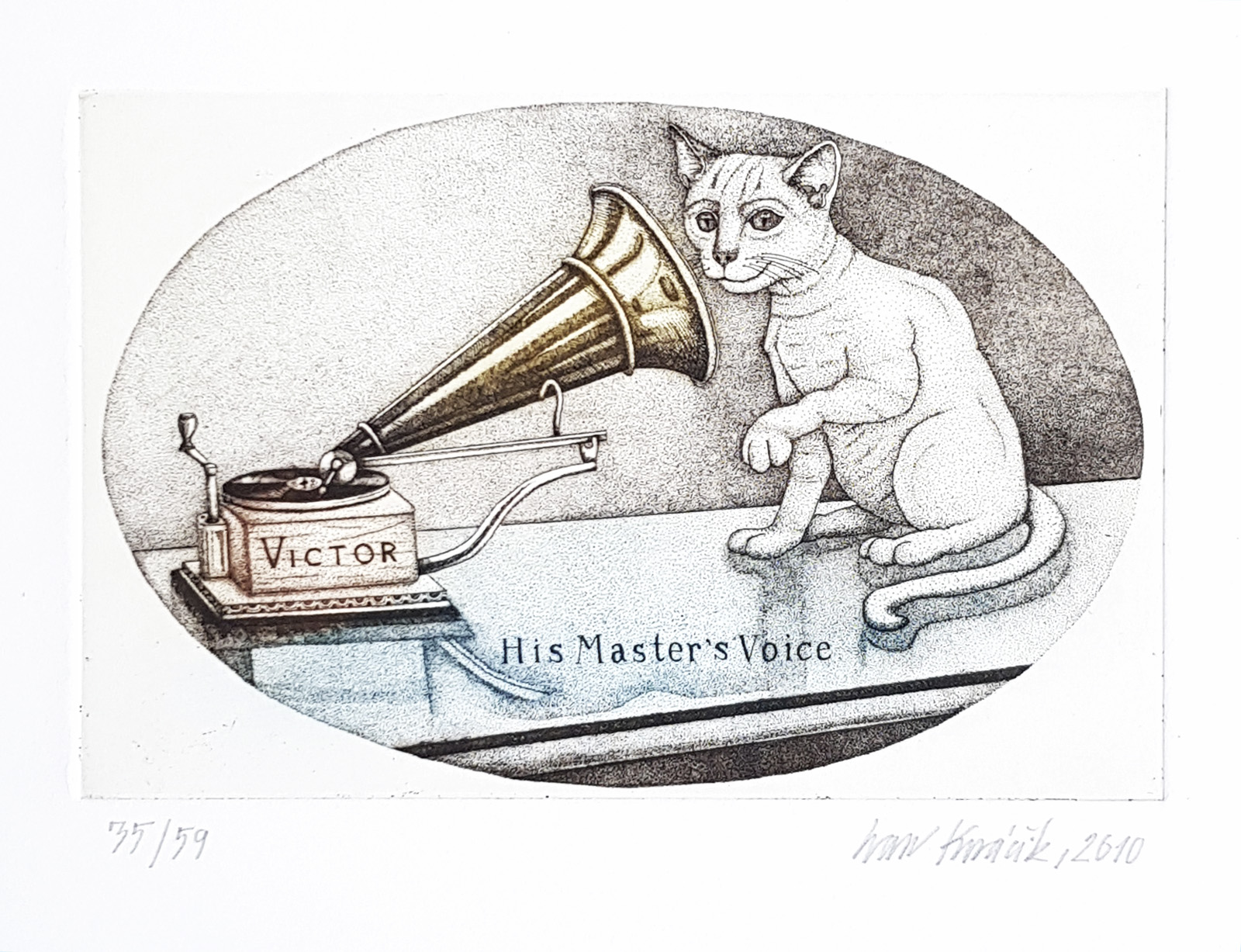 His Master's Voice, Ivan Kováčik, rámovanie obrazov