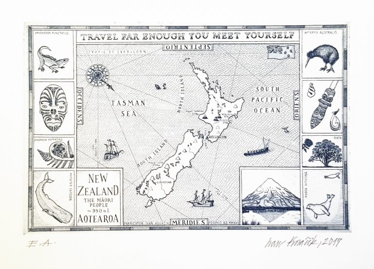 New Zealand, Ivan Kováčik, rámovanie obrazov