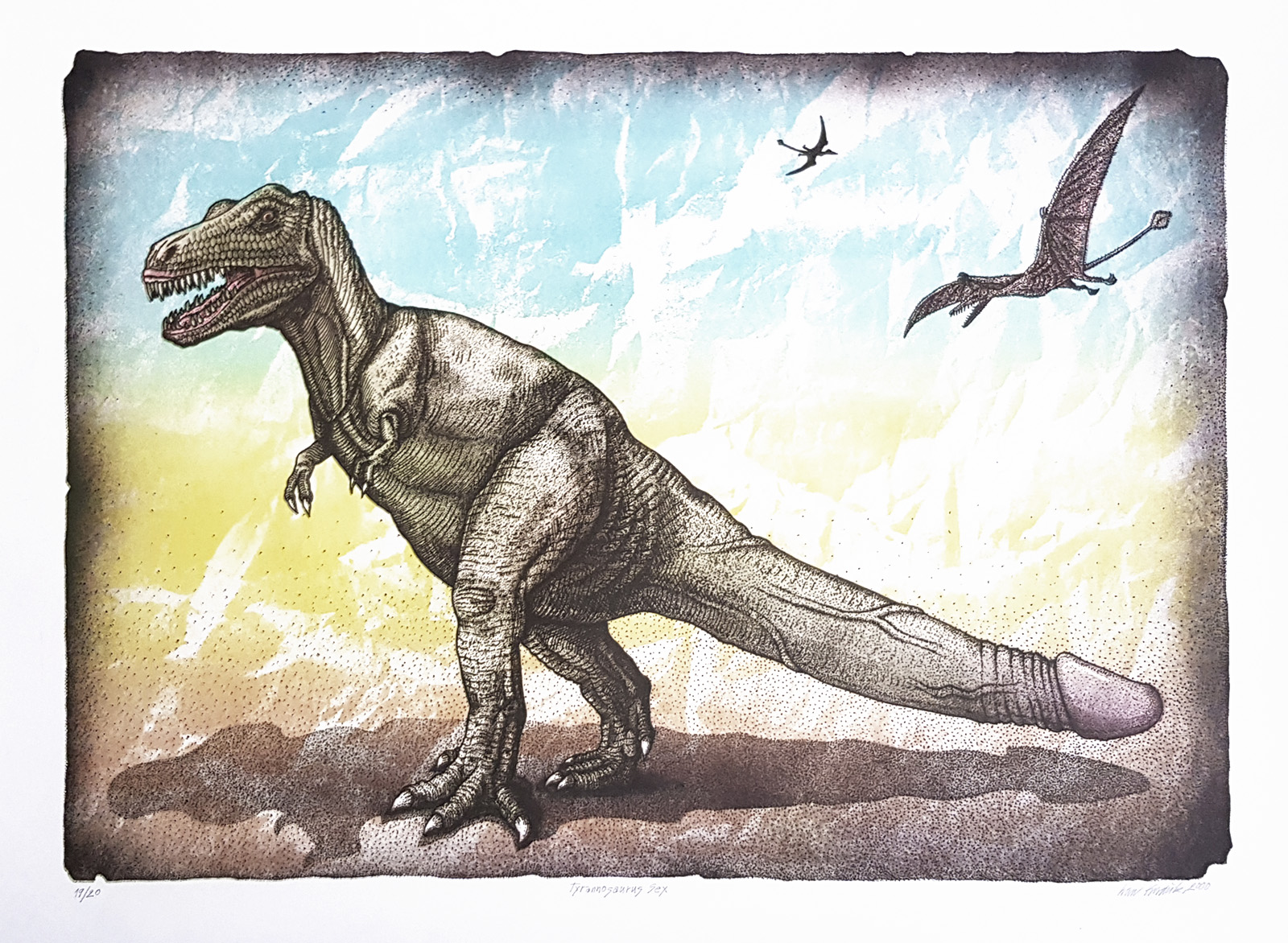 Tyrannosaurus sex, Ivan Kováčik, rámovanie obrazov