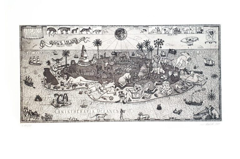 Dog's Island, Ivan Kovacik, ramovanie obrazov Bratislava