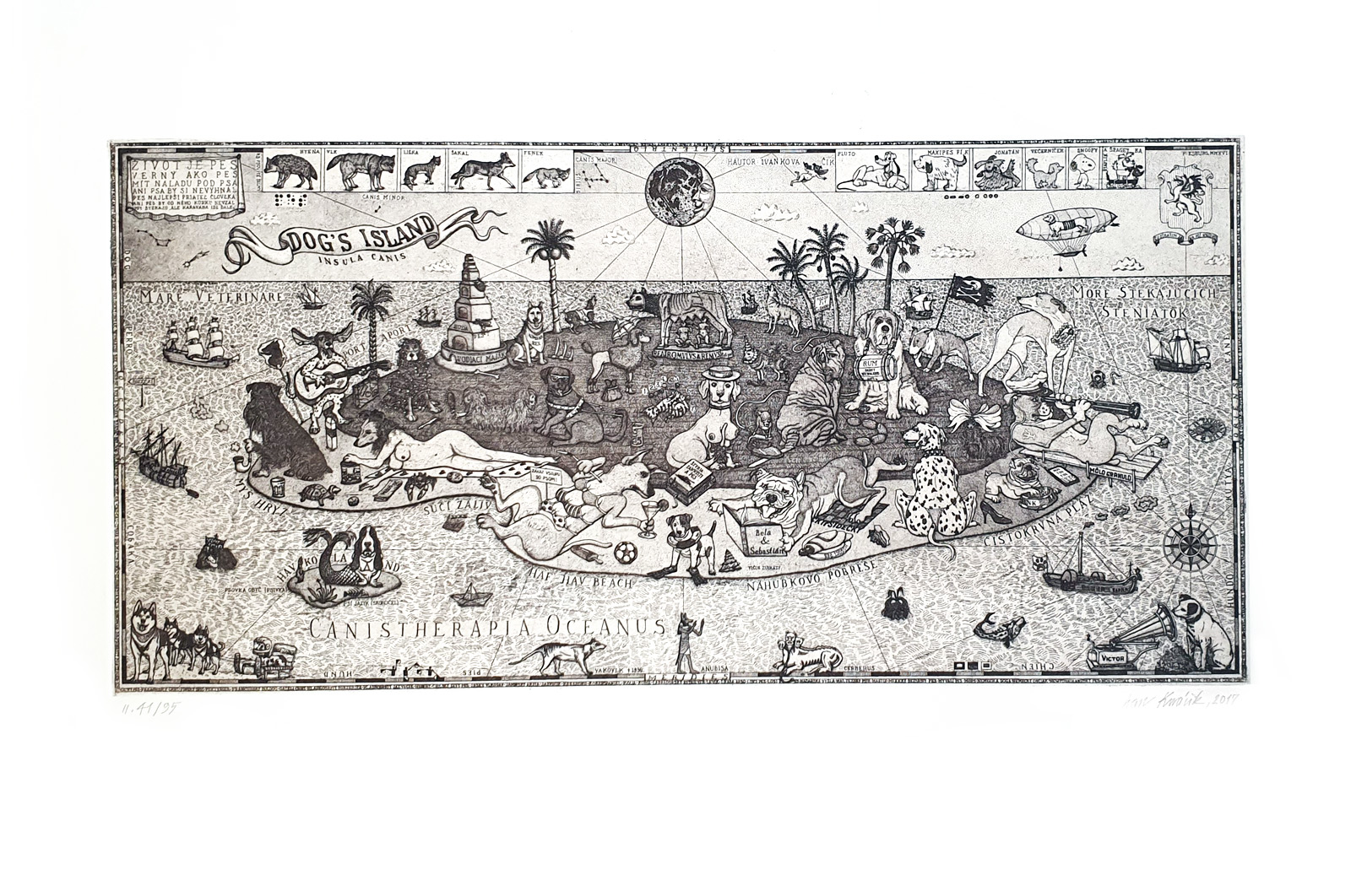Dog's Island, Ivan Kovacik, ramovanie obrazov Bratislava